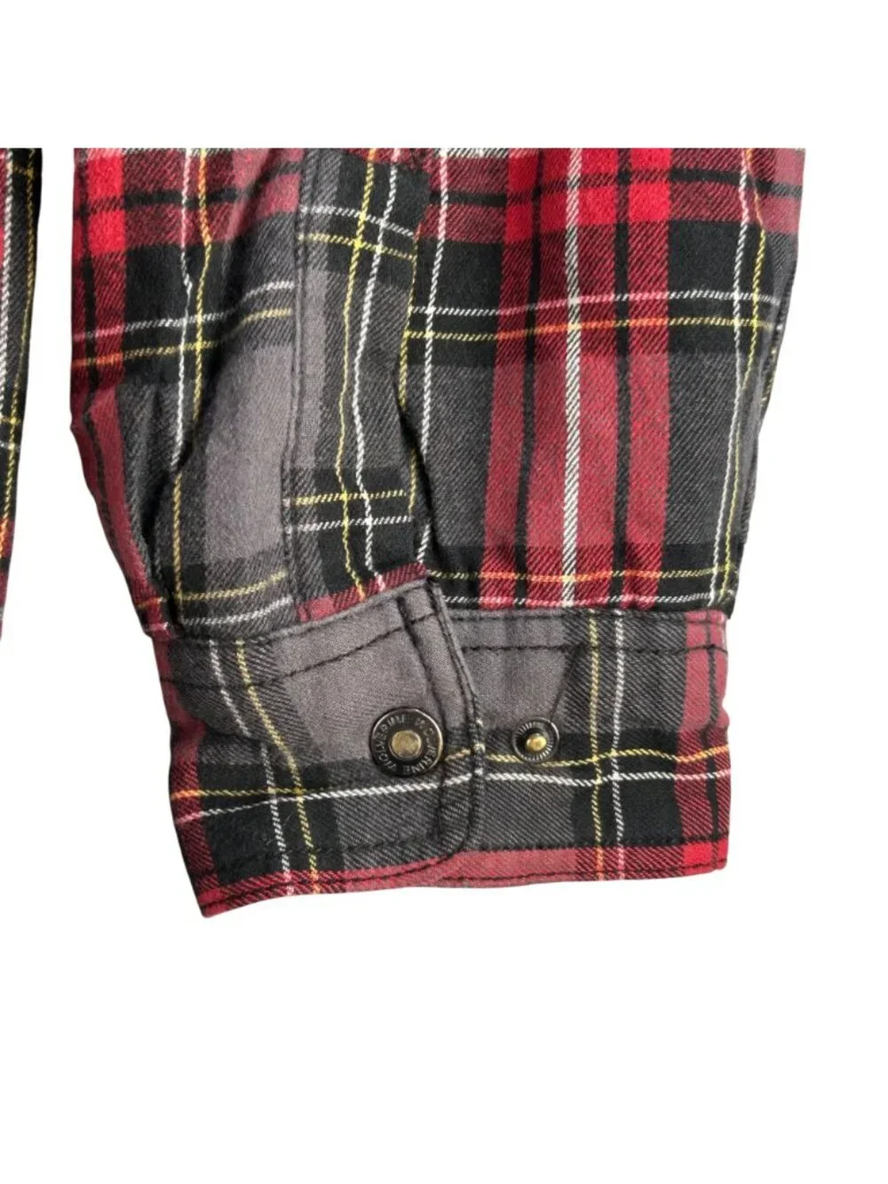 Wolverine Red & Black Plaid Shacket Mens XL Sherpa Lined Flannel Zip Work Wear